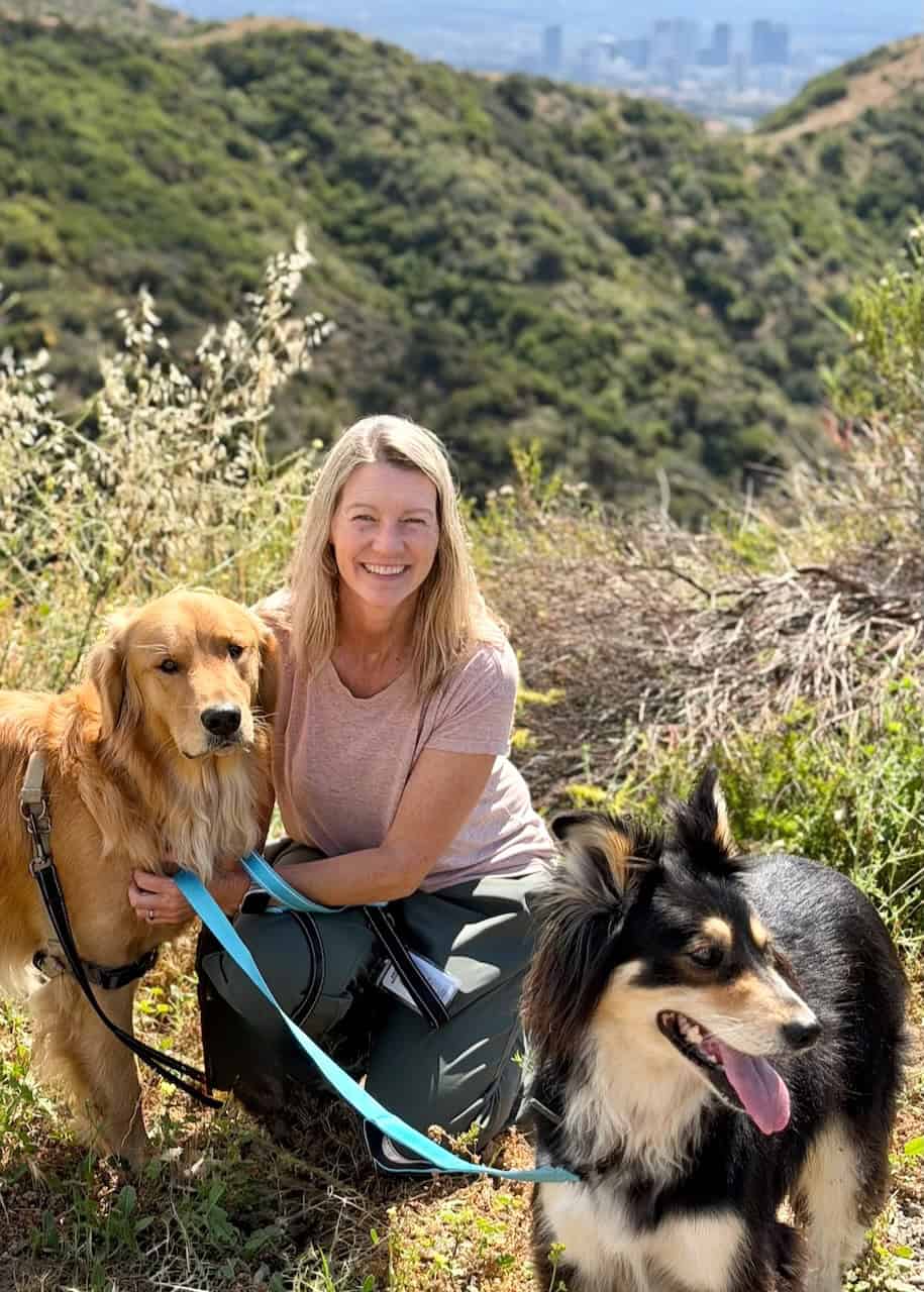 Roux & Holden hike_2 Hiking in the Santa Monica Mountains with two big dogs.